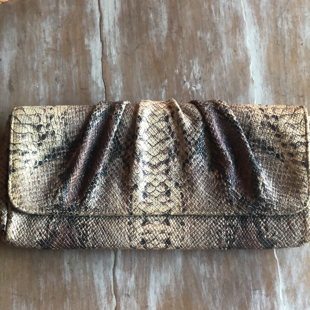 Lauren Merkin Python Clutch